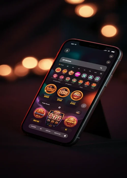 Nationalbet Casino homepage showing a vibrant game lobby with various slot and live dealer games